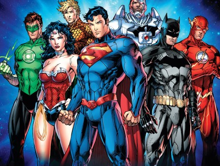 Os heróis da DC Comics. 