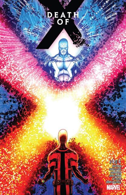 Capa de Death of X 04, com Raio Negro e Ciclope.