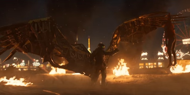 homecoming trailer vulture with spidey desmasked