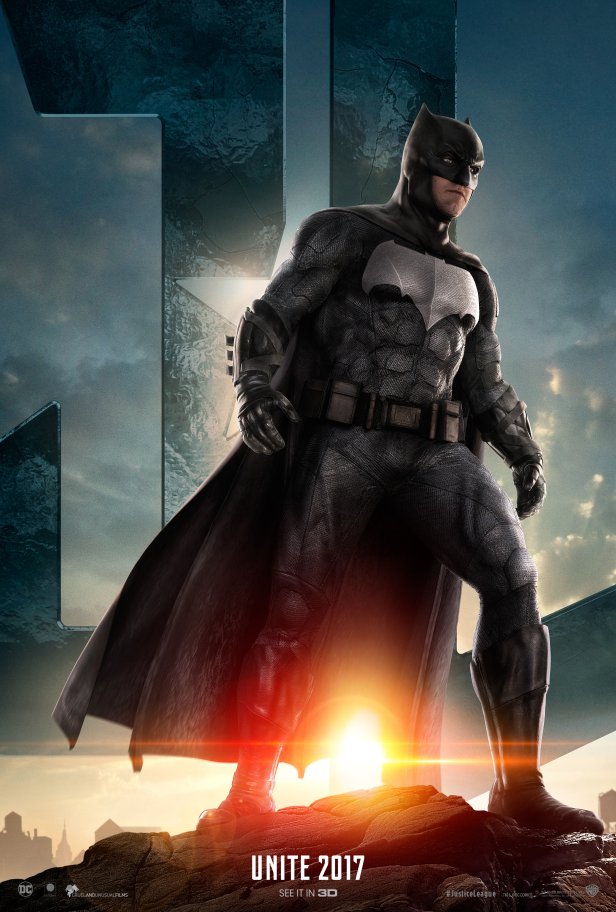 justiceleague movie first poster caracters batman