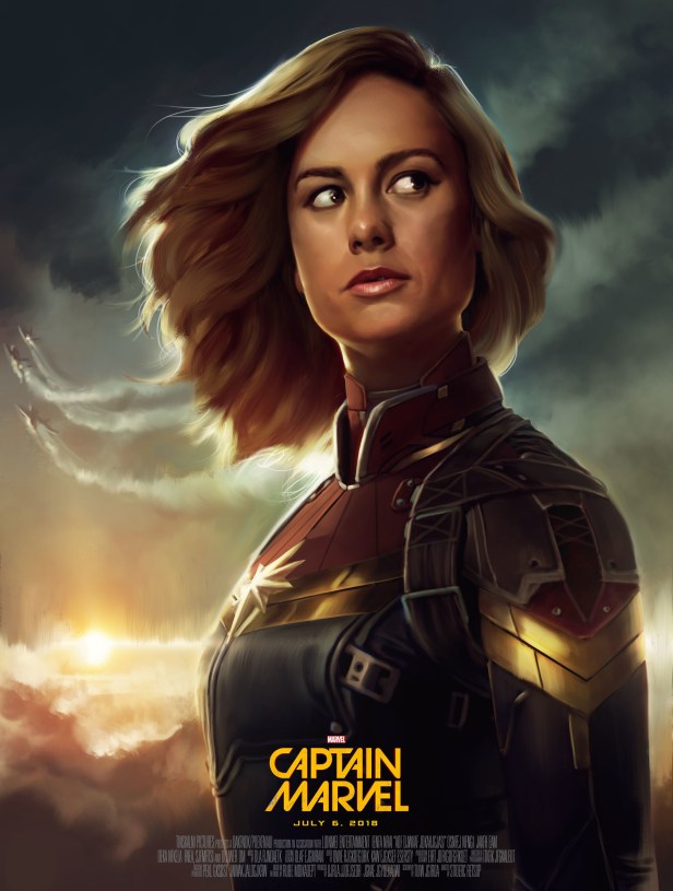 captain marvel fan art poster