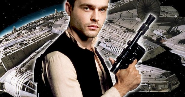 han-solo-movie fanart with millenium falcon