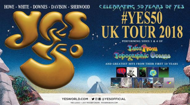 yes 50th celebration tour poster