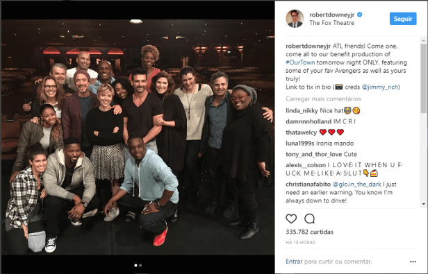 avengers cast benefict play on fox theatre