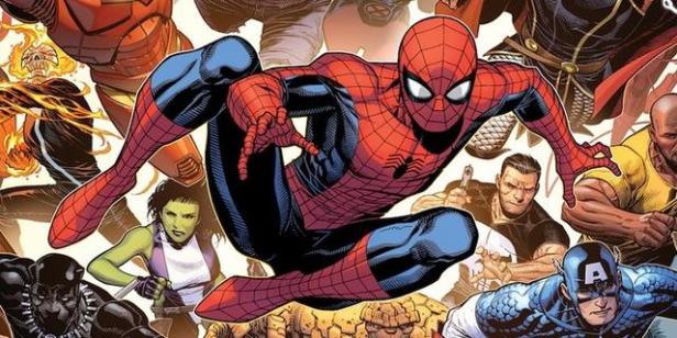 avengers and spider-man by jim cheung 2018