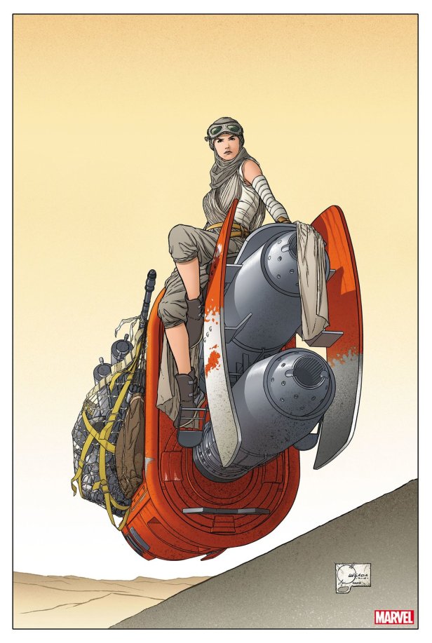star wars the last jedi comic adaptation alt cover rey by joe quesada