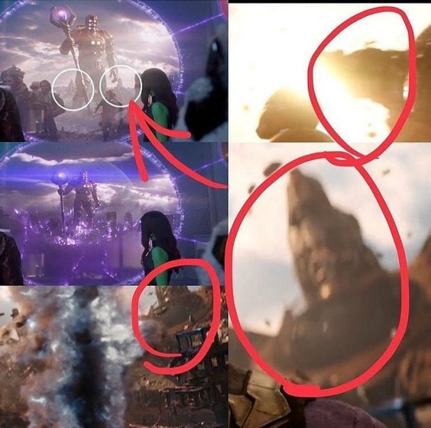 thanos titan celetial destruction