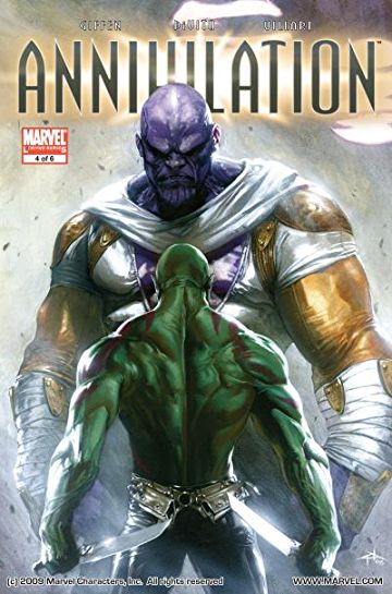 anihilation cover thanos and drax