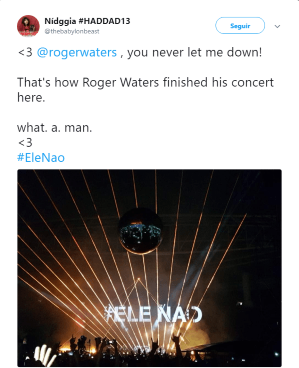 roger waters elenão SP show